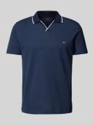 Regular fit poloshirt met logostitching en polokraag