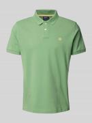 Regular fit poloshirt met labelstitching