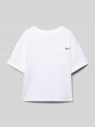 T-shirt met labelstitching