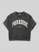 T-shirt met labelprint