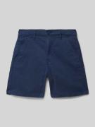 Relaxed fit korte broek met labeldetail