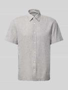 Regular fit vrijetijdsoverhemd van een mix van linnen en katoen