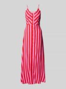 Maxi-jurk van viscose met knoopsluiting