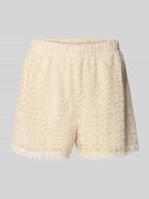 Regular fit korte broek met etskanteffect, model 'MAYA'