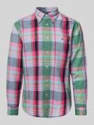 Regular fit vrijetijdsoverhemd van een mix van katoen en linnen