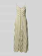 Maxi-jurk van viscose met knoopsluiting