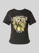 Regular fit T-shirt van puur katoen, model 'LUCY LIFE'