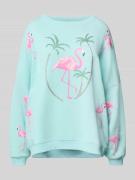 Sweatshirt met motiefprint