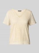 Regular fit T-shirt met etskanteffect model 'MAYA'
