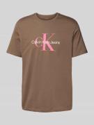 T-shirt met labelprint, model 'HERO'