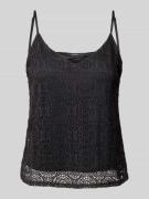 Comfort fit top met bandjes met kant, model 'MAYA'