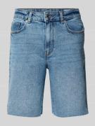 Regular fit korte jeans van katoenmix, model 'CLEO'
