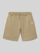 Korte broek met steekzakken en tunnelkoord