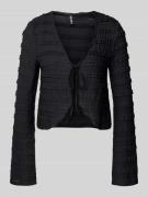 Regular fit cardigan met kanten details, model 'ANINE'