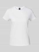 T-shirt met labeldetail, model 'Eventsa'