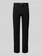 Straight fit jeans met labelpatch, model 'TRAMPER'