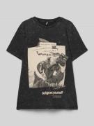 Regular fit T-shirt van puur katoen, model 'PERNILLE'