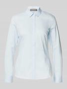 Slim fit overhemdblouse met blinde knoopsluiting