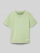 Oversized T-shirt van katoen met ronde hals