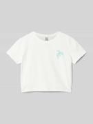 Kort T-shirt met motiefprint