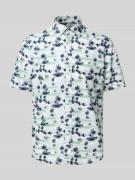 Slim fit zakelijk overhemd met kentkraag