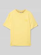 T-shirt met labeldetail