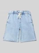 Regular fit korte jeans met elastische band