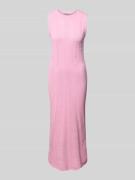 Gebreide jurk met ronde hals