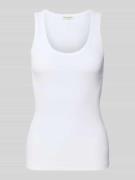 Slim fit tanktop van katoenmix