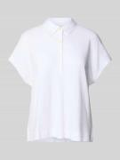 Oversized poloshirt van katoenen jersey