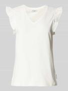 Tanktop met volantmouwen