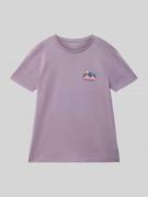 T-shirt met ronde hals, model 'SUNDOWN'