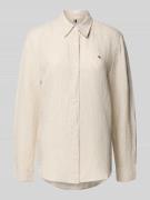 Regular fit overhemdblouse van puur linnen