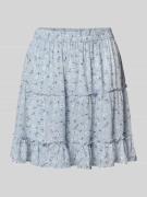 Uitlopende minirok met all-over motief, model 'NYA'