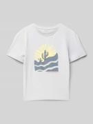T-shirt met motiefprint, model 'HALDUR'