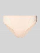 Slip met semi-transparante garnering, model 'Cyrile'