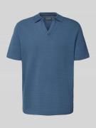 Regular fit poloshirt van een mix van katoen en elastaan