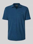 Regular fit poloshirt met labelstitching