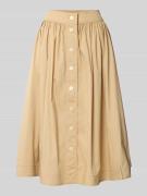 Midirok met knoopsluiting