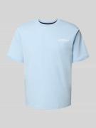T-shirt met labelprint, model 'BEAU'