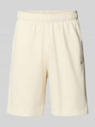 Relaxed fit sweatbermuda met logostitching, model 'ICONS'