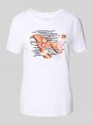 T-shirt met motiefprint