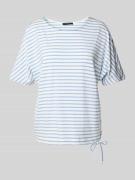 T-shirt met tunnelkoord in de zoom