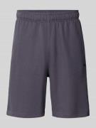 Relaxed fit sweatbermuda met logostitching, model 'ICONS'