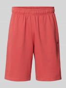 Relaxed fit sweatbermuda met logostitching, model 'ICONS'