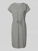 Knielange jurk met tunnelkoord, model 'PANDINNA'