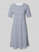 Loose fit jersey jurk van katoenmix