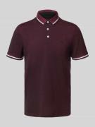 Slim fit poloshirt met logostitching, model 'PAULOS'