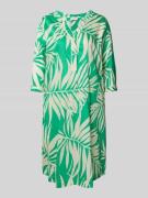 Knielange jurk met tuniekkraag