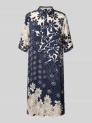 Knielange jurk met 1/2-mouwen